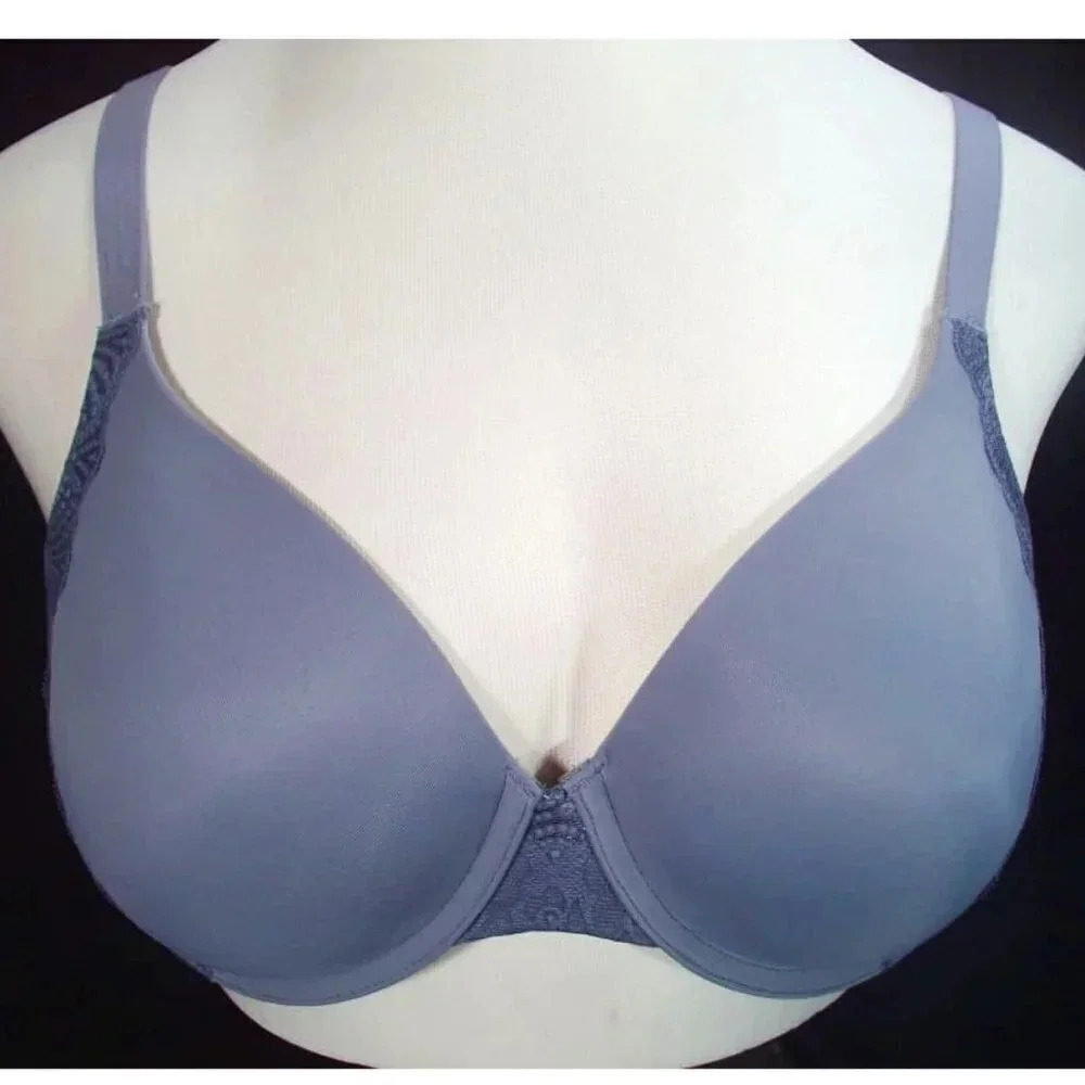 36D Vanity Fair 75260 Flattering Lift Underwire‎ Bra Gray  NEW WITHOUT TAGS